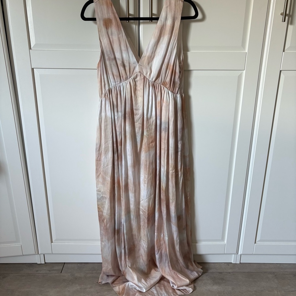 H&M Elegant pink beige Sleeveless Maxi Dress